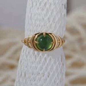 Studio Grun Seven Moons Ring in Serpentine - Gold - Size 7